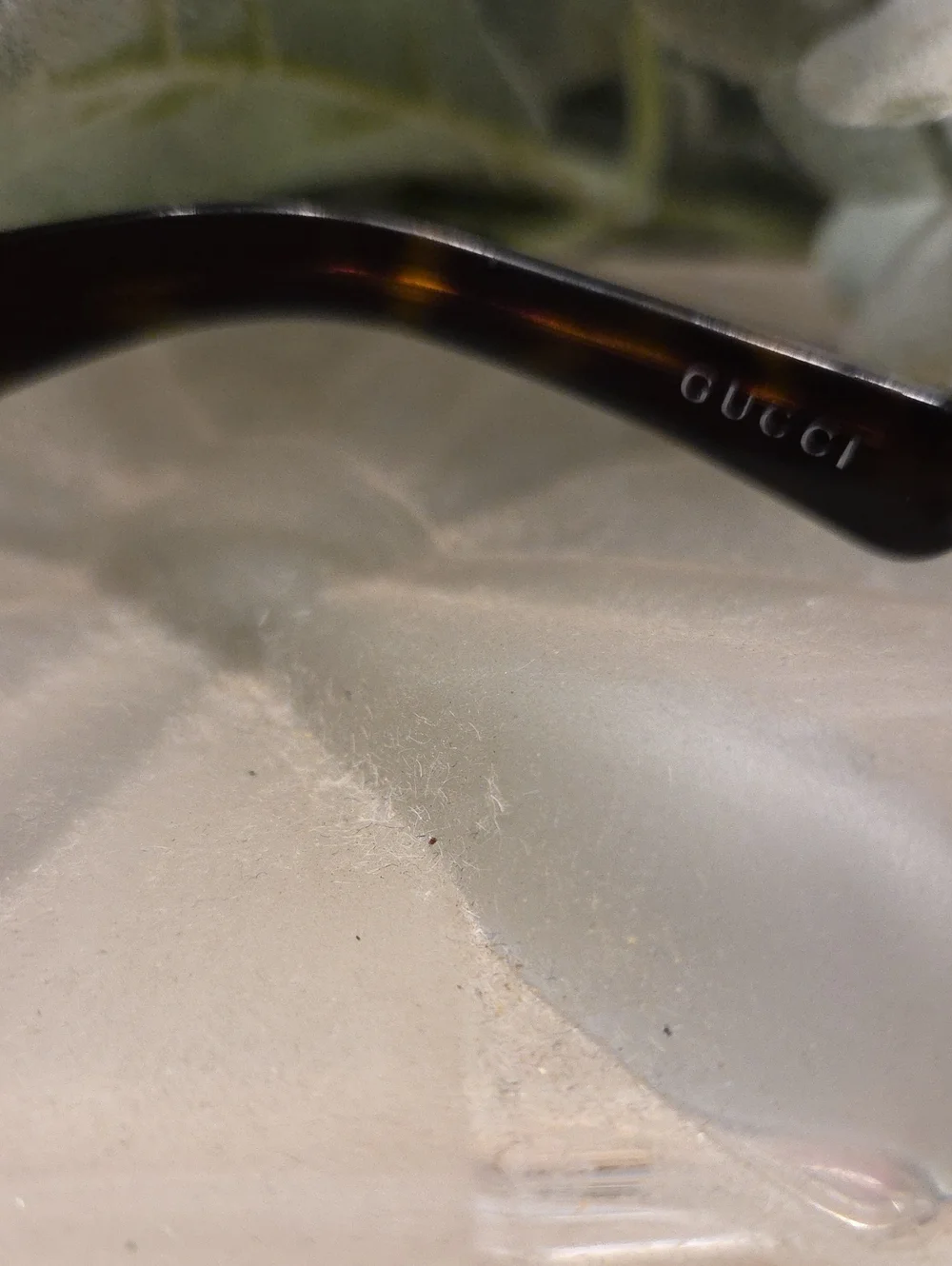 Authentic Gucci Gold-Accent Brown Gradient Women's Sunglasses